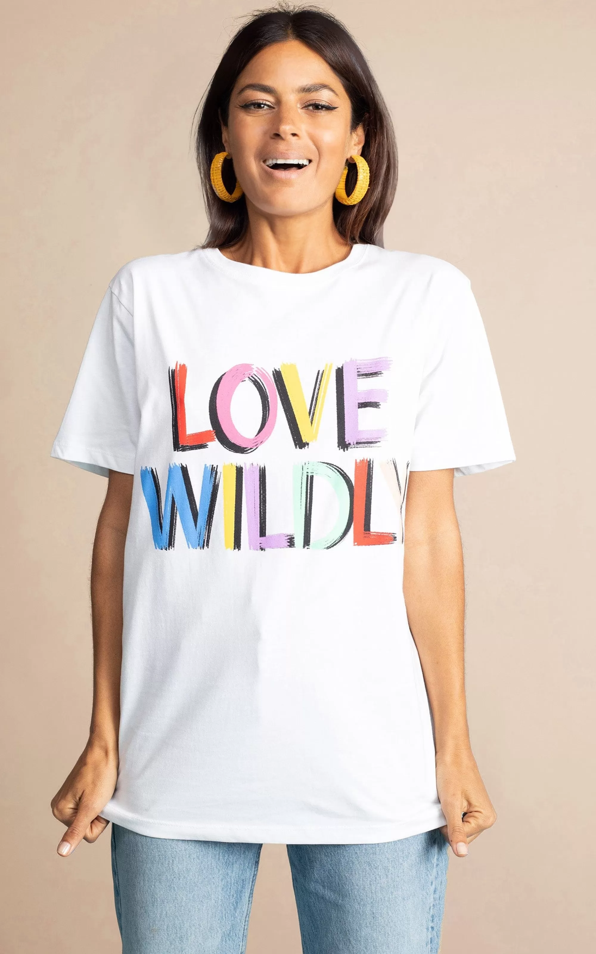 Tops>Dancing Leopard Love Wildly Charity T-Shirt For Shelter